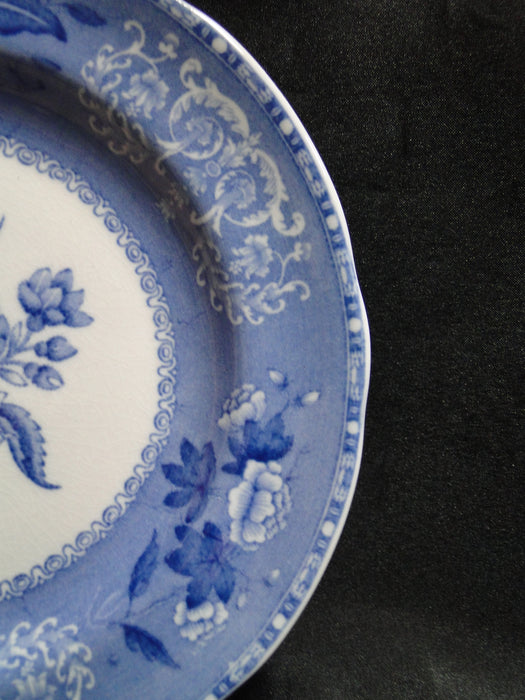 Copeland Spode's Camilla Blue, Blue Floral: Salad Plate, 7 5/8", Crazing