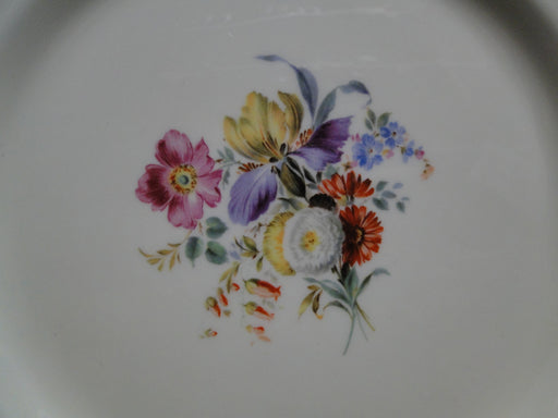 Royal Doulton RD94, Florals, Blue Panels, Green Trim: Motif B Dinner Plate 10.5"