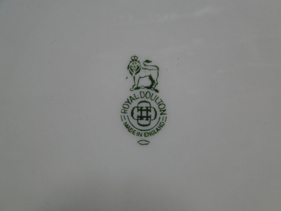 Royal Doulton RD94, Florals, Blue Panels, Green Trim: Motif C Dinner Plate 10.5"