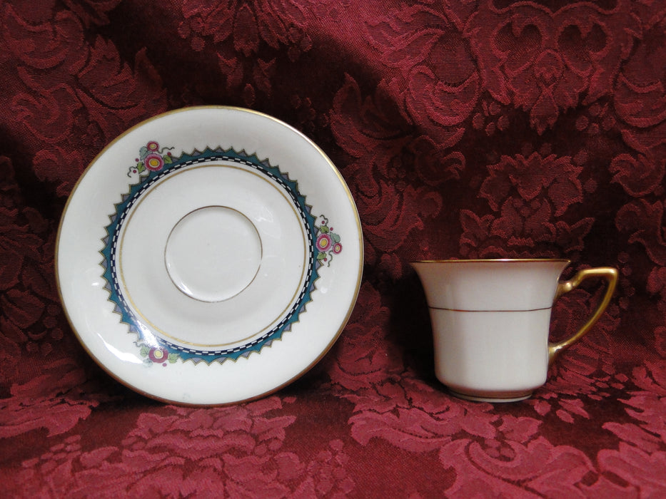 Rosenthal Troubadour 2536, Bird, Floral, Cream: Demitasse Cup & Saucer Set (s)