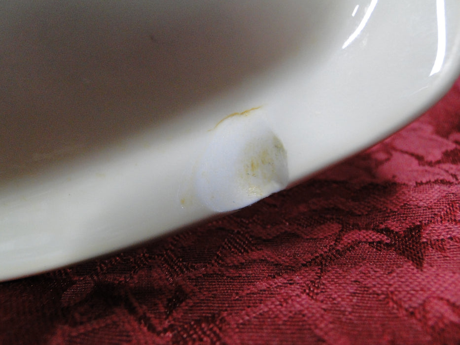 Rosenthal Troubadour 2536, Bird, Floral, Cream: Oval Serving Bowl 10 1/4" As Is