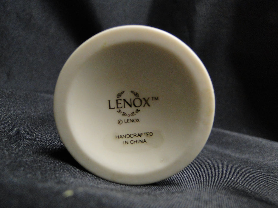 Lenox Rosebud Collection, Ivory Embossed Rose w/ Ribbon, Gold: Vase, 5 3/4"