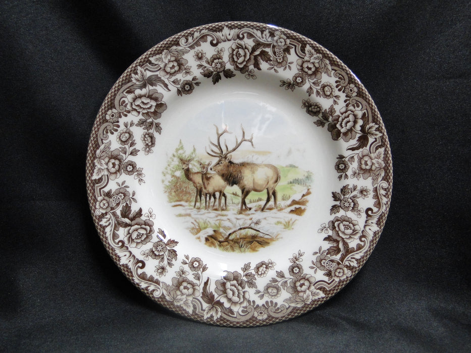 Spode Woodland Winter Scenes Elk: NEW Salad Plate (s), 7 3/4", Box