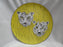 Franci for Taste Setter Villa Vanilla, Yellow: Dinner Plate, Tigers, 11 1/8"