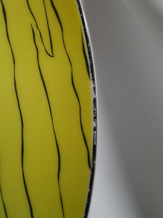 Franci for Taste Setter Villa Vanilla, Yellow: Dinner Plate, Tigers, 11 1/8"
