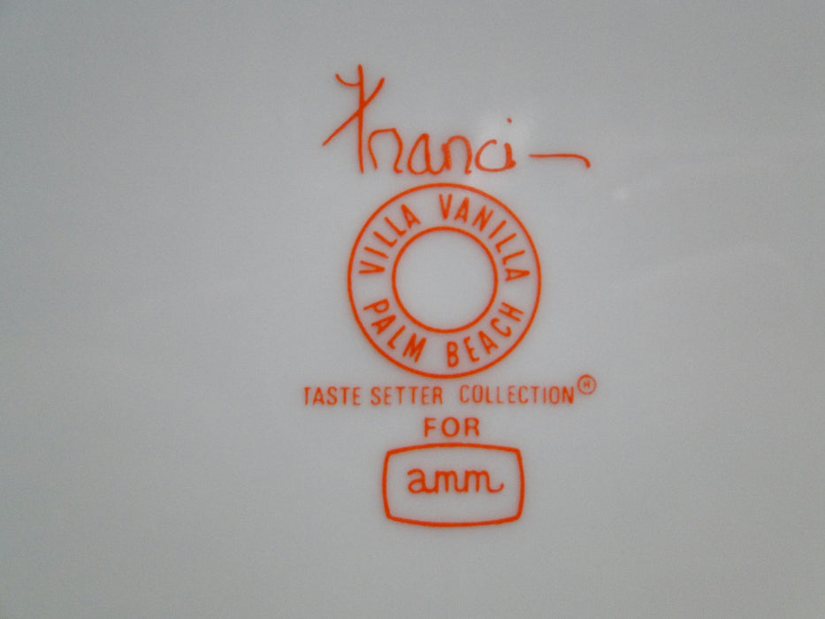 Franci for Taste Setter Villa Vanilla, Yellow: Dinner Plate, Tigers, 11 1/8"
