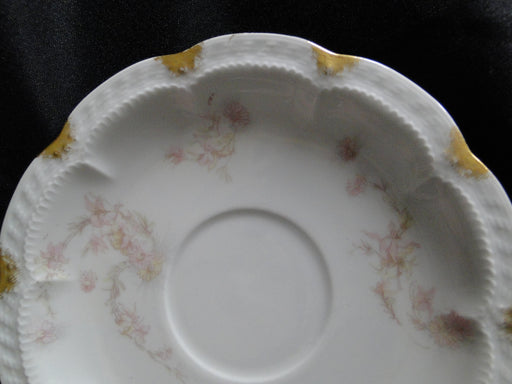 Haviland (Limoges) Schleiger 247d, Pale Pink Flowers: 5 5/8" Saucer (s) Only