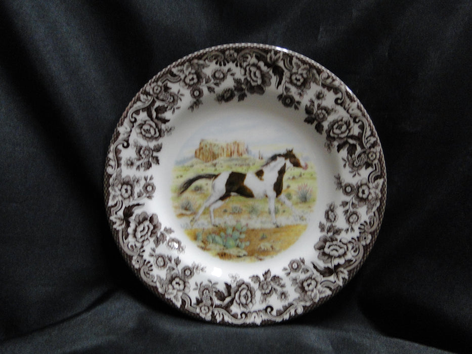 Spode Woodland Horses Paint, England: NEW Salad Plate (s), 7 3/4", Box