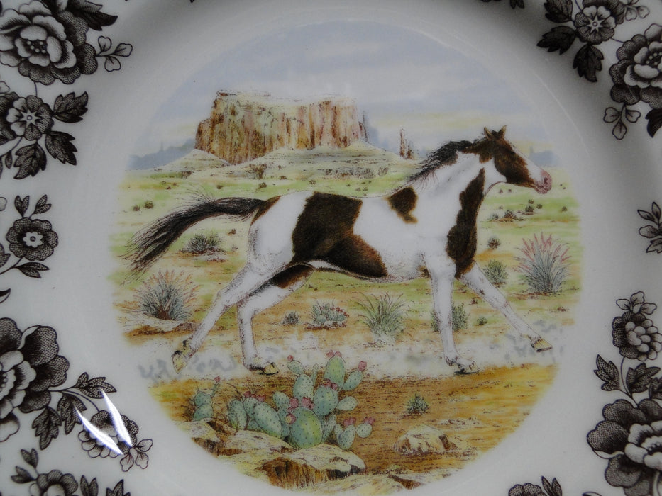 Spode Woodland Horses Paint, England: NEW Salad Plate (s), 7 3/4", Box