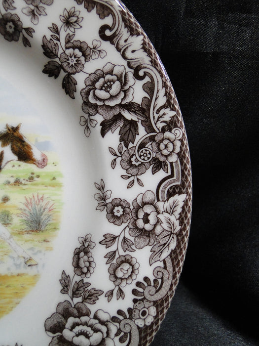 Spode Woodland Horses Paint, England: NEW Salad Plate (s), 7 3/4", Box