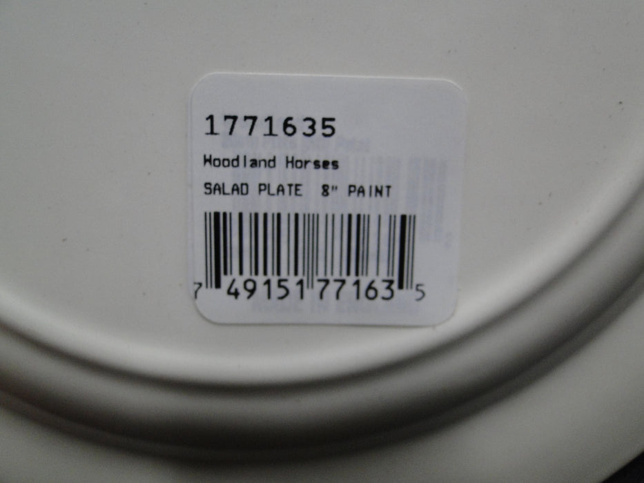 Spode Woodland Horses Paint, England: NEW Salad Plate (s), 7 3/4", Box