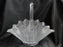Smith Glass 177-1, Herringbone, Feathers, Clear: Basket, 14" x 12" x 7"