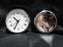Waterford Crystal, Cut Lines: Oval Desk Clock, Silver Ring, 7 3/4" x 3 7/8" x 2"