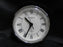 Waterford Crystal, Cut Lines: Oval Desk Clock, Silver Ring, 7 3/4" x 3 7/8" x 2"