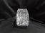 Waterford Crystal, Cut Lines: Oval Desk Clock, Silver Ring, 7 3/4" x 3 7/8" x 2"
