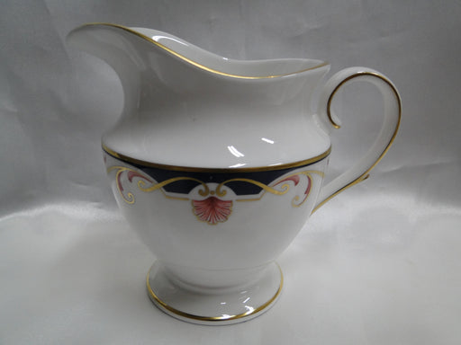 Lenox Georgian Shell, White w/ Blue, Pink Shells, Gold Trim: Creamer, 4 1/8"