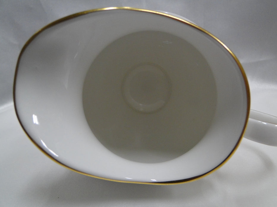 Lenox Georgian Shell, White w/ Blue, Pink Shells, Gold Trim: Creamer, 4 1/8"