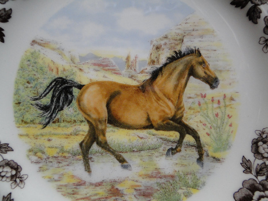 Spode Woodland Horses American Quarter, England: NEW Salad Plate (s), 7 3/4" Box