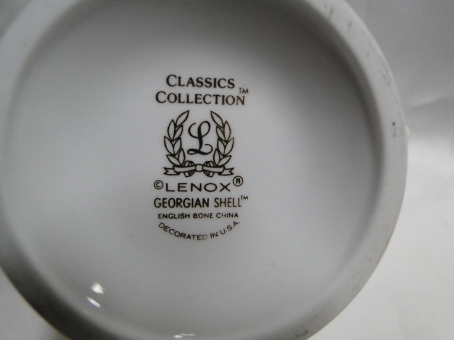 Lenox Georgian Shell, White w/ Blue, Pink Shells, Gold Trim: Creamer, 4 1/8"