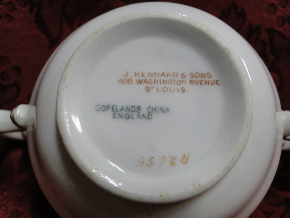 Spode R2655, White w/ Gold & Yellow Trim: Bouillon Soup Bowl (s), As Is