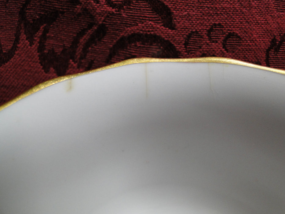 Spode R2655, White w/ Gold & Yellow Trim: Bouillon Soup Bowl (s), As Is