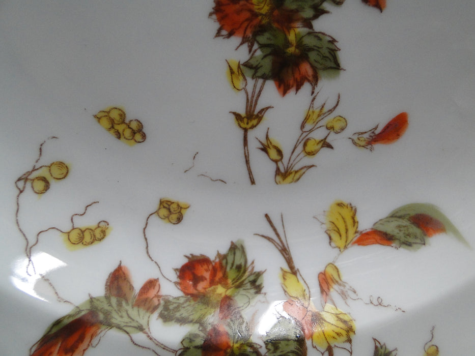 Schwalb Brothers (BSM), Coral Flowers: Rim Soup Bowl (s), 8 1/2", Gold Trim