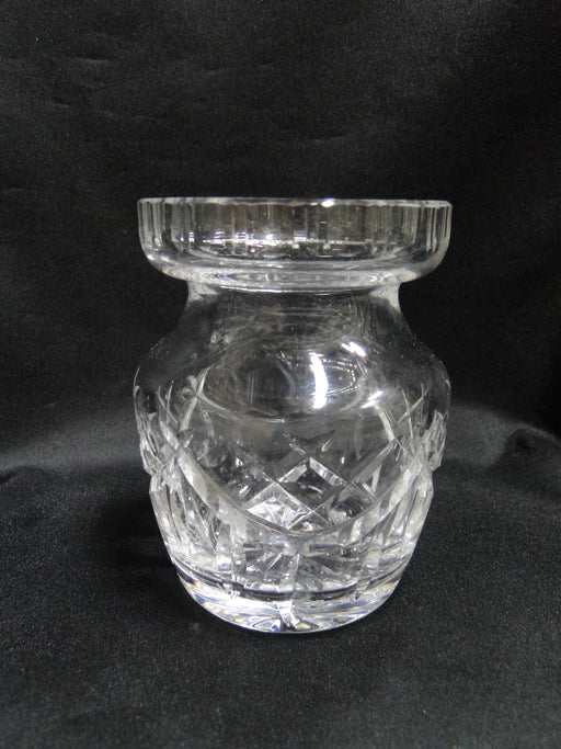 Waterford Crystal, Vertical & "X" Cuts: Jam / Jelly Jar & Lid, 4 3/4" Tall
