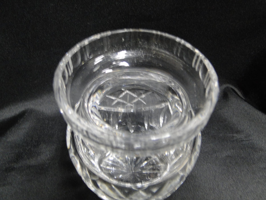Waterford Crystal, Vertical & "X" Cuts: Jam / Jelly Jar & Lid, 4 3/4" Tall