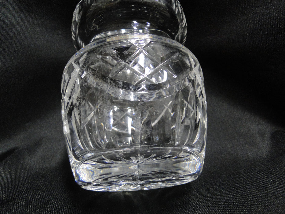 Waterford Crystal, Vertical & "X" Cuts: Jam / Jelly Jar & Lid, 4 3/4" Tall