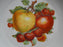 Bareuther BTH4 Fruit, Gold Trim: Apples & Strawberries Plate, 7 3/4", As Is