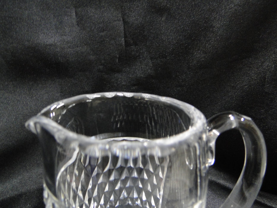 Waterford Crystal, Cross Hatch & Thumbprint Edge: Creamer,  3 7/8", #1