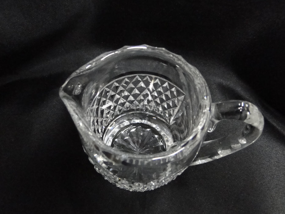 Waterford Crystal, Cross Hatch & Thumbprint Edge: Creamer,  3 7/8", #1
