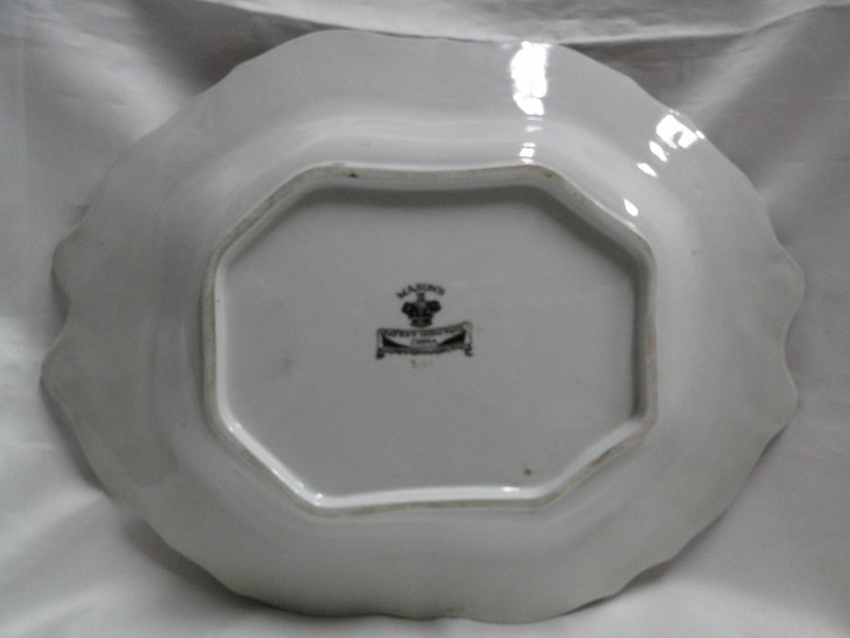 Mason's MAS22, Imari Floral: Oval Serving Bowl & Lid, 13 1/2" x 10 1/4"