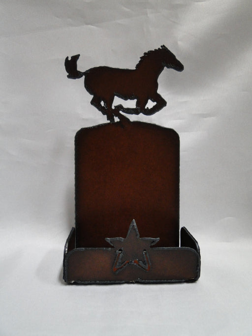 Rustic Ironwerks: NEW Horse Holder w/ Salt & Pepper Shakers, 11 Holes, 4"