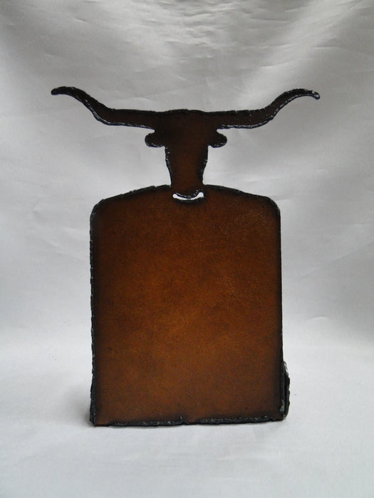 Rustic Ironwerks: NEW Longhorn Holder w/ Salt & Pepper Shakers, 11 Holes, 4"