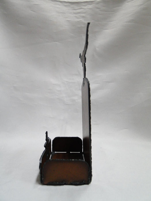 Rustic Ironwerks: NEW Longhorn Holder w/ Salt & Pepper Shakers, 11 Holes, 4"