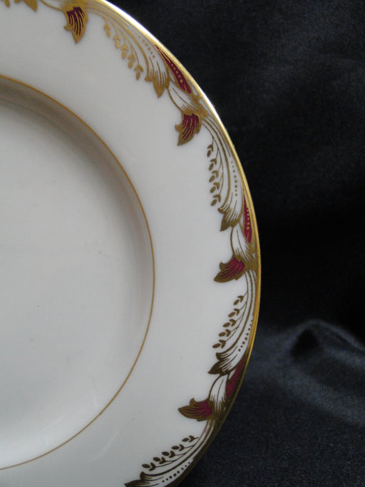 Lenox Essex Maroon, Red & Gold Design: Bread Plate (s), 6 1/4"