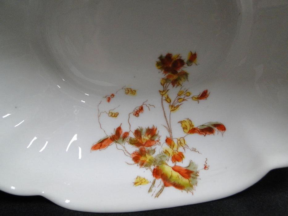 Schwalb Brothers (BSM), Coral Flowers: Oval Serving Bowl, 9 1/4"