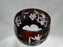 Bohemian Czech Grapes Cut to Clear: Ruby Red Wine Hock, 8 1/4", Nick, CR#120