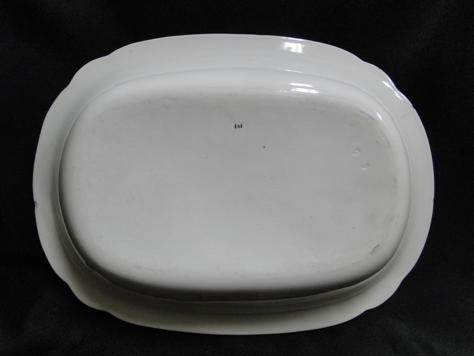 Schwalb Brothers (BSM), Coral Flowers: Oval Serving Bowl 9 7/8" As Is, Design #1