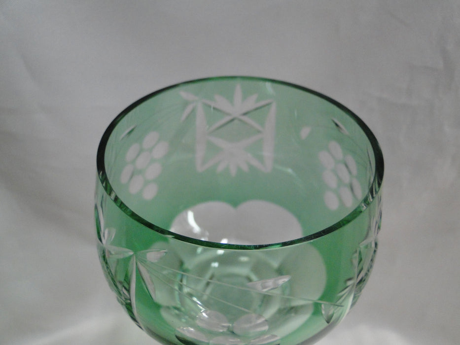 Bohemian Czech Grapes Cut to Clear: Green Wine Hock, 8 1/4", CR#120