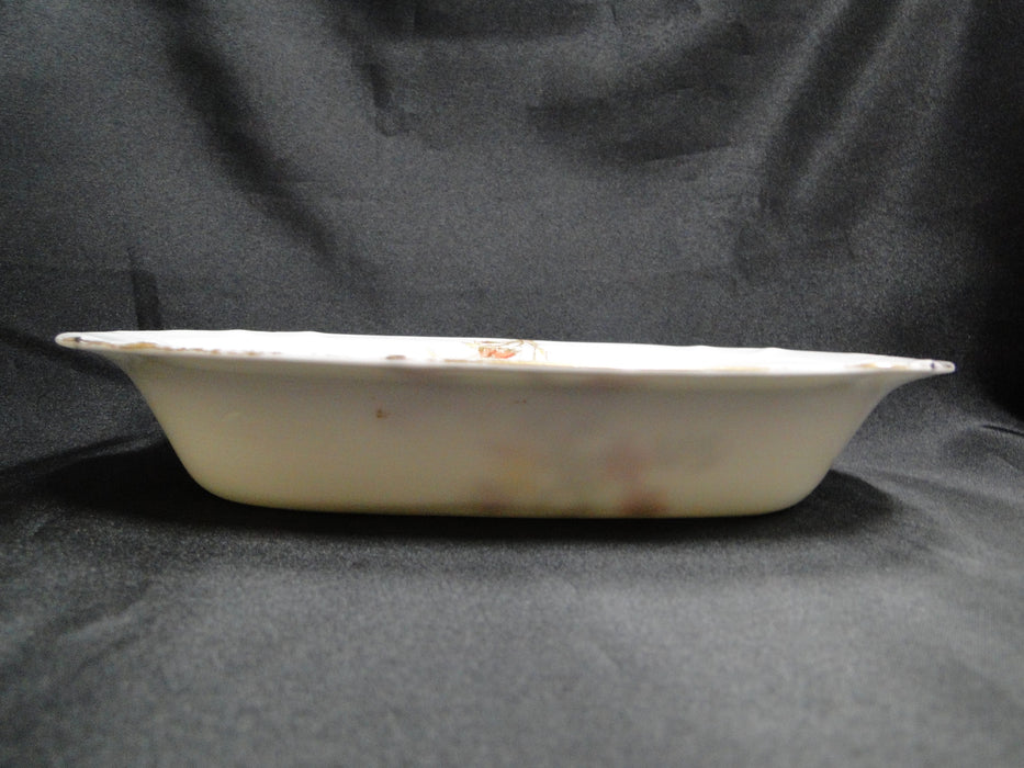 Schwalb Brothers (BSM), Coral Flowers: Oval Serving Bowl 9 7/8" As Is, Design #2
