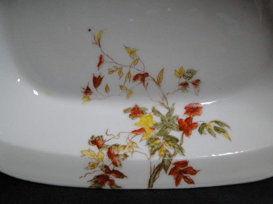 Schwalb Brothers (BSM), Coral Flowers: Oval Serving Bowl 9 7/8" As Is, Design #2