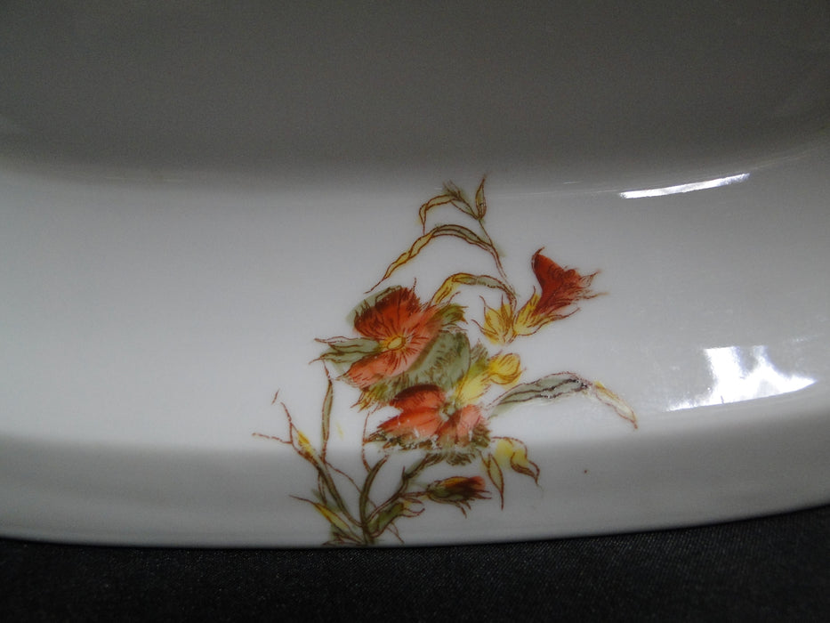 Schwalb Brothers (BSM), Coral Flowers: Oval Serving Bowl 9 7/8" As Is, Design #2