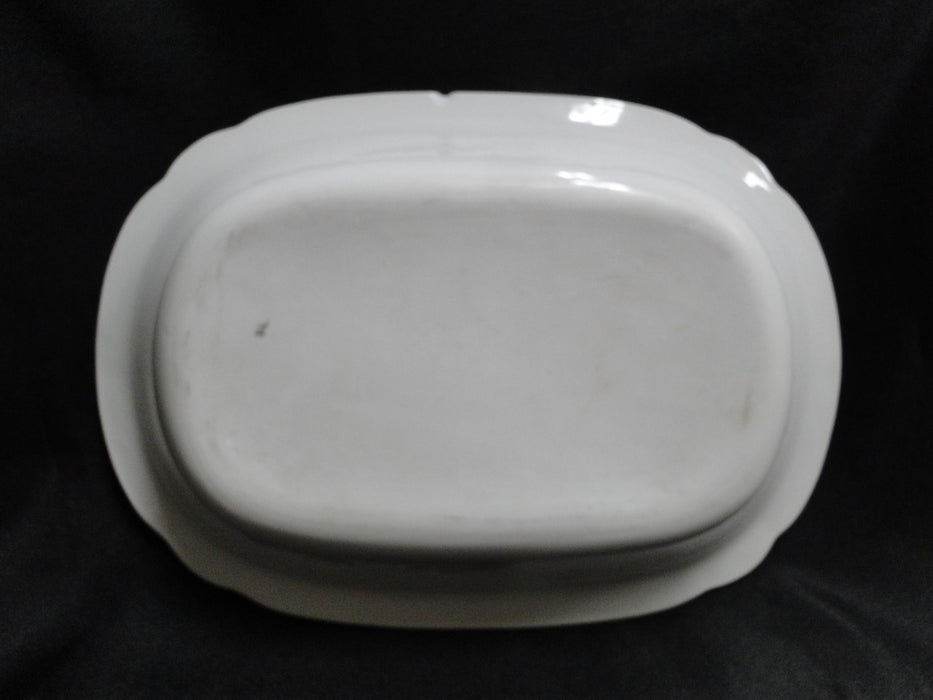 Schwalb Brothers (BSM), Coral Flowers: Oval Serving Bowl 9 7/8" As Is, Design #2
