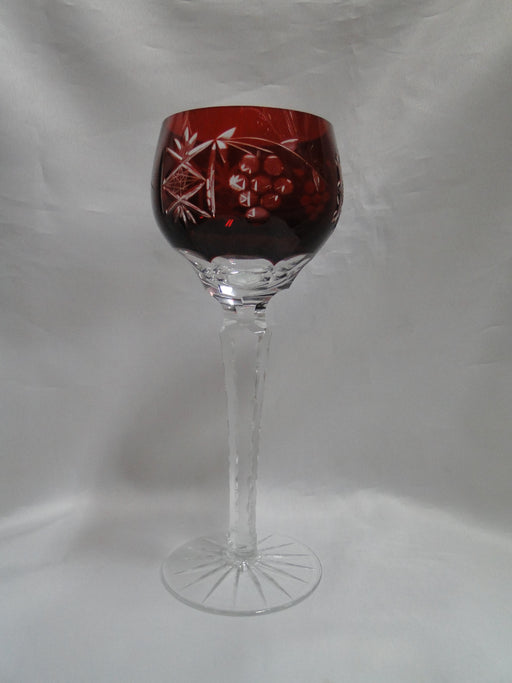 Bohemian Czech Grapes Cut to Clear: Red Wine Hock, 8 1/4", CR#120