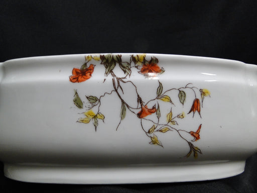 Schwalb Brothers (BSM), Coral Flowers: Oval Covered Serving Bowl w/ Lid, 9 3/8"