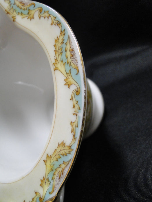 ESCO (Japan) ESO20, Floral Vases, Green Edge: Creamer / Cream Pitcher, 3 1/2"