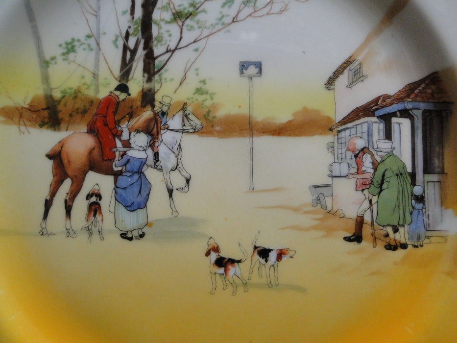 Royal Doulton Hunting, Giving Tankards: Dinner Plate, 10 1/4", Scene 4a, As Is