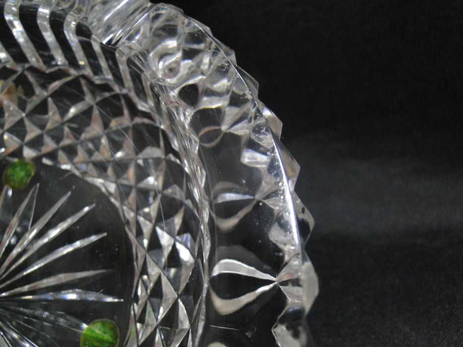 Waterford Crystal, Clear w/ Vertical & Diamond Cuts: 3-Slot Ashtray, 6" x 1 7/8"